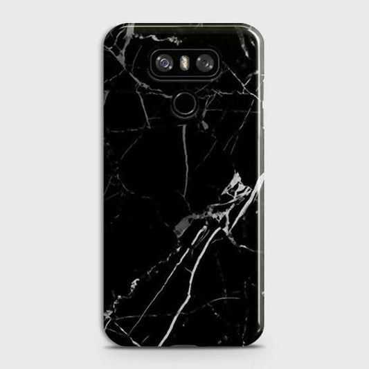 LG G6 - Black Modern Classic Marble Printed Hard Case