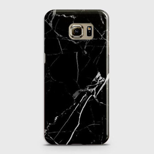 Samsung Galaxy Note 5 - Black Modern Classic Marble Printed Hard  B77