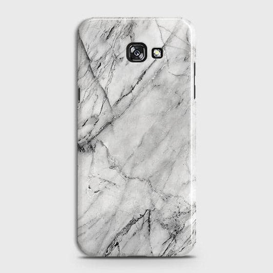 Samsung A3 2017 Cover - Matte Finish - Trendy White Floor Marble Printed Hard Case with Life Time Colors Guarantee - D2
