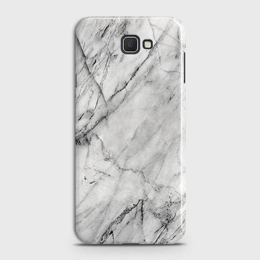 Samsung Galaxy J7 Prime 2 Cover - Matte Finish - Trendy White Floor Marble Printed Hard Case with Life Time Colors Guarantee - D2