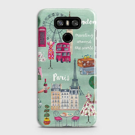 LG G6 Cover - Matte Finish - London, Paris, New York Modern Printed Hard Case Life Time Colors Guarantee