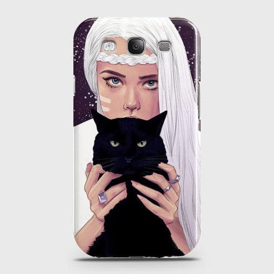 Samsung Galaxy S3 Cover - Trendy Wild Black Cat Printed Hard Case With Life Time Colors Guarantee