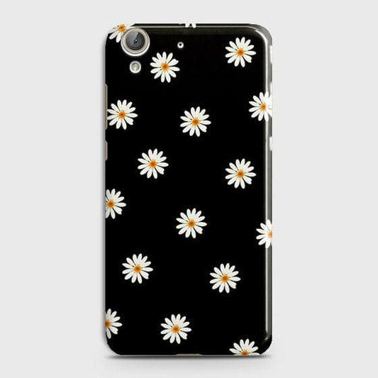 Huawei Y6 II Cover - Matte Finish - White Bloom Flowers with Black Background Printed Hard Case With Life Time Colors Guarantee