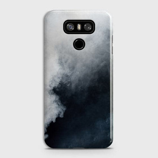LG G6 Cover - Matte Finish - Trendy Misty White and Black Marble Printed Hard Case with Life Time Colors Guarantee ( Fast Delivery )