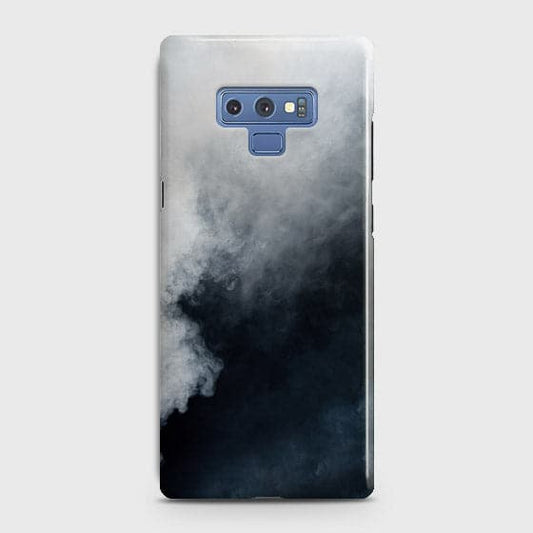 Samsung Galaxy Note 9 Cover - Matte Finish - Trendy Misty White and Black Marble Printed Hard Case with Life Time Colors Guarantee b-71
