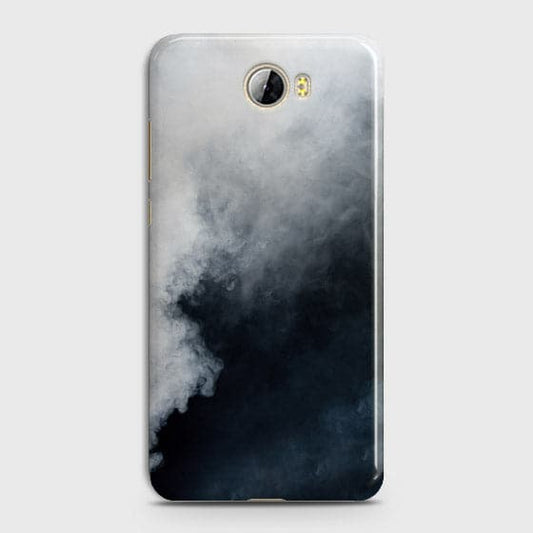 Huawei Y5 II Cover - Matte Finish - Trendy Misty White and Black Marble Printed Hard Case with Life Time Colors Guarantee