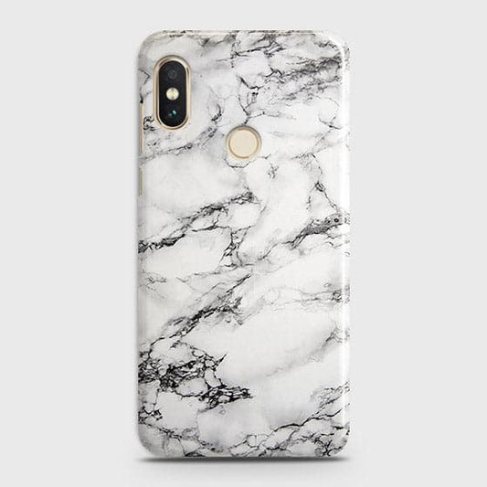 Xiaomi Redmi S2 Cover - Matte Finish - Trendy Mysterious White Marble Printed Hard Case with Life Time Colors Guarantee