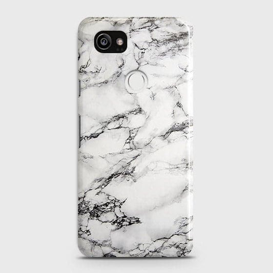 Google Pixel 2 XL Cover - Matte Finish - Trendy Mysterious White Marble Printed Hard Case with Life Time Colors Guarante( Fast Delivery )