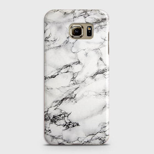 Samsung Galaxy S6 Edge Plus Cover - Matte Finish - Trendy Mysterious White Marble Printed Hard Case with Life Time Colors Guarantee