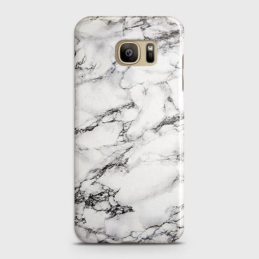Samsung Galaxy Note 7 Cover - Matte Finish - Trendy Mysterious White Marble Printed Hard Case with Life Time Colors Guarantee