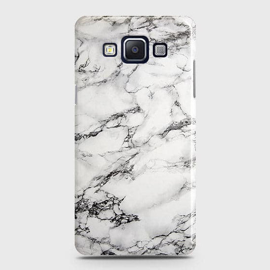 Samsung A5 Cover - Matte Finish - Trendy Mysterious White Marble Printed Hard Case with Life Time Colors Guarantee