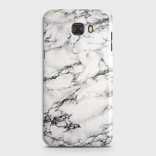 Samsung C9 Pro Cover - Matte Finish - Trendy Mysterious White Marble Printed Hard Case with Life Time Colors Guarantee