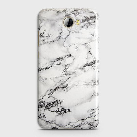 Huawei Y5 II Cover - Matte Finish - Trendy Mysterious White Marble Printed Hard Case with Life Time Colors Guarantee