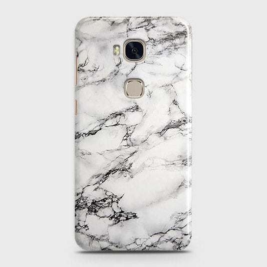 Huawei Honor 5X Cover - Matte Finish - Trendy Mysterious White Marble Printed Hard Case with Life Time Colors Guarantee