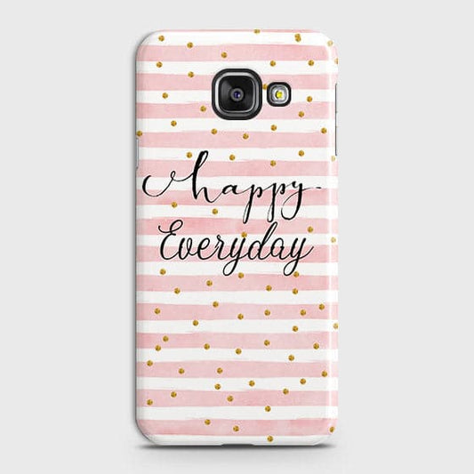 Samsung A310 - Trendy Happy Everyday Printed Hard Case With Life Time Colors Guarantee