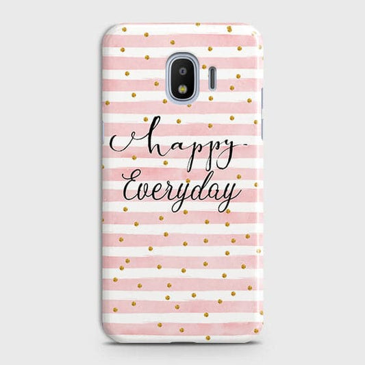 Samsung Galaxy J2 Pro 2018 - Trendy Happy Everyday Printed Hard Case With Life Time Colors Guarantee