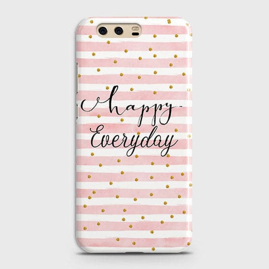 Trendy Happy Everyday Case For Huawei P10 Lite - Trendy Happy Everyday Printed Hard Case With Life Time Colors Guarantee