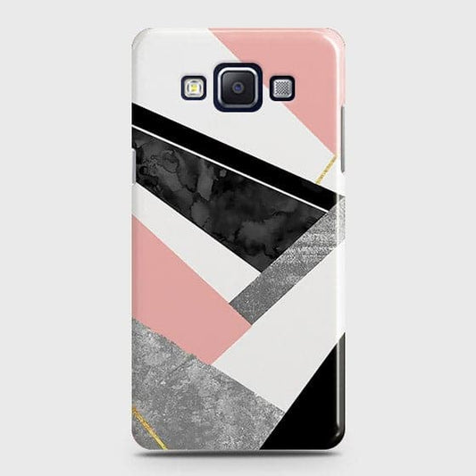 Samsung A5 Cover - Geometric Luxe Marble Trendy Printed Hard Case With Life Time Colour Guarantee