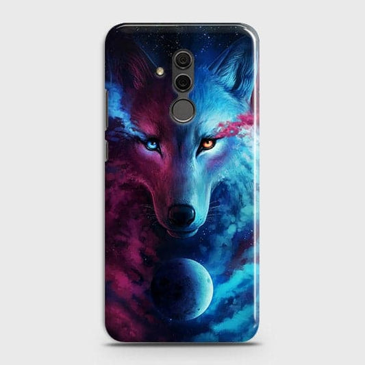 Huawei Mate 20 Lite Cover - Infinity Wolf  Trendy Printed Hard Case With Life Time Guarantee