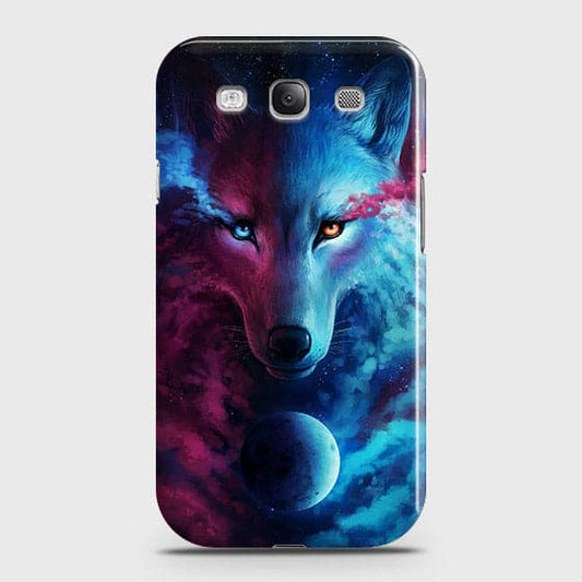Samsung Galaxy S3 Cover - Infinity Wolf  Trendy Printed Hard Case With Life Time Guarantee