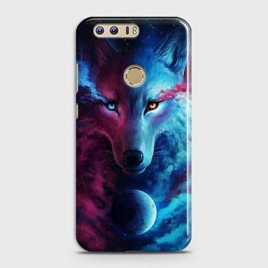 Huawei Honor 8 Cover - Infinity Wolf  Trendy Printed Hard Case With Life Time Guarantee b-67