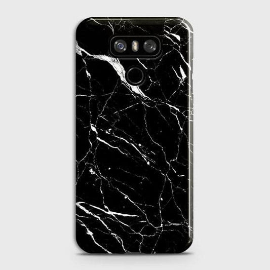 LG G6 Cover - Matte Finish - Trendy Black Marble Printed Hard Case With Life Time Guarantee ( Fast Delivery )