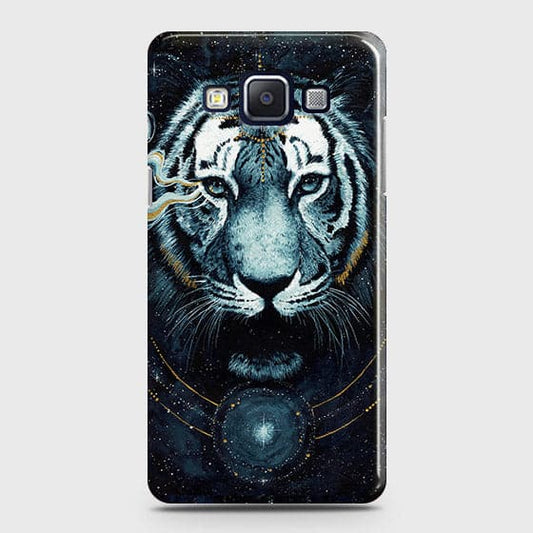 Samsung Galaxy A5 2015 Cover - Vintage Galaxy Tiger Printed Hard Case with Life Time Colors Guarantee - OrderNation
