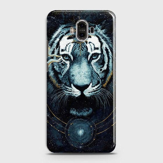 Huawei Mate 9 Cover - Vintage Galaxy Tiger Printed Hard Case with Life Time Colors Guarantee - OrderNation