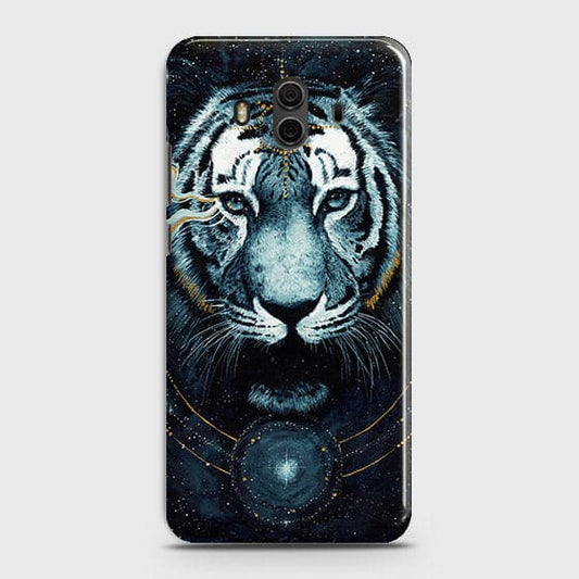 Huawei Mate 10 Cover - Vintage Galaxy Tiger Printed Hard Case with Life Time Colors Guarantee - OrderNation