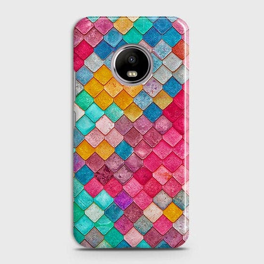 Motorola E4 Plus Cover - Chic Colorful Mermaid Printed Hard Case with Life Time Colors Guarantee