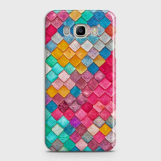 Samsung Galaxy J510 Cover - Chic Colorful Mermaid Printed Hard Case with Life Time Colors Guarantee