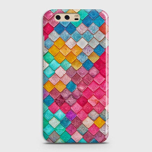 Huawei P10 Cover - Chic Colorful Mermaid Printed Hard Case with Life Time Colors Guarantee