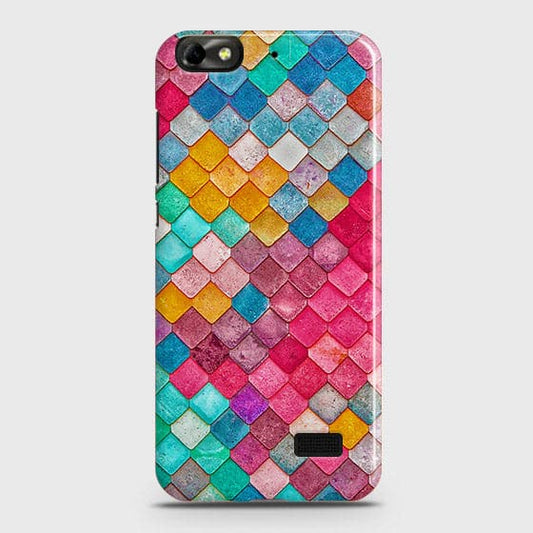 Huawei Honor 4C Cover - Chic Colorful Mermaid Printed Hard Case with Life Time Colors Guarantee ( Fast Delivery )