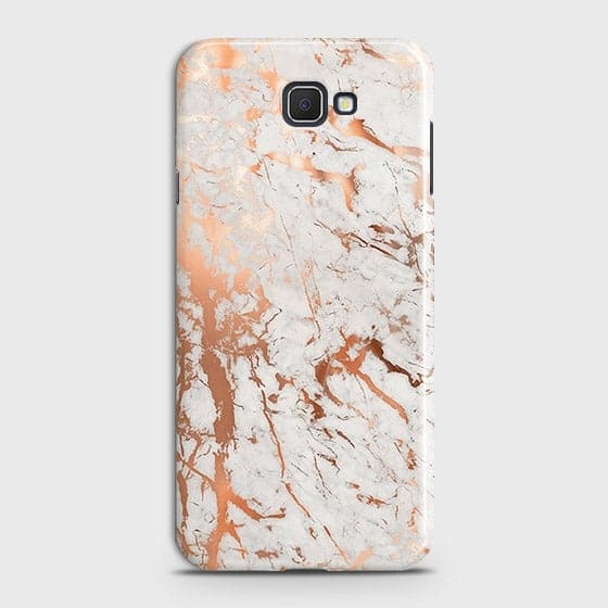 Samsung Galaxy J7 Prime Cover In Chic Rose Gold Chrome Style