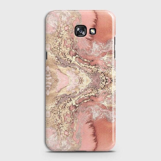 Samsung Galaxy J4 Plus Cover Trendy Chic Rose Gold Marble