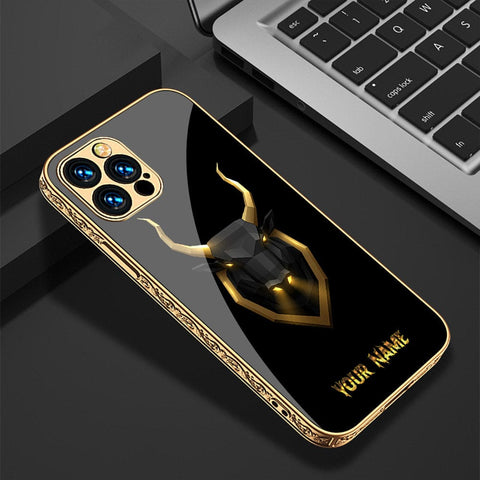 iPhone 13 Pro Cover - Gold Series - Premium Electroplated Infinity Ultra Shine Glass Soft Silicon Borders Case