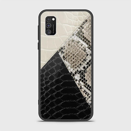 Samsung Galaxy A02s Cover - Printed Skins Series - HQ Ultra Shine Premium Infinity Glass Soft Silicon Borders Case