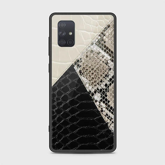 Samsung Galaxy A71 Cover - Printed Skins Series - HQ Ultra Shine Premium Infinity Glass Soft Silicon Borders Case