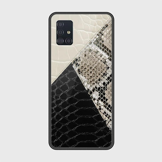 Samsung Galaxy A51 Cover - Printed Skins Series - HQ Ultra Shine Premium Infinity Glass Soft Silicon Borders Case