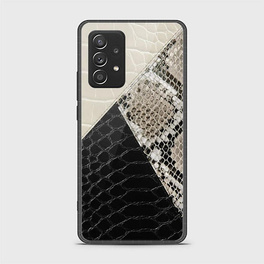 Samsung Galaxy A52 Cover - Printed Skins Series - HQ Ultra Shine Premium Infinity Glass Soft Silicon Borders Case
