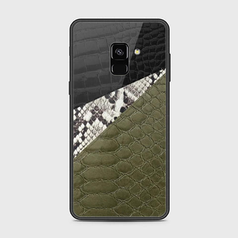 Samsung Galaxy A8 2018 Cover - Printed Skins Series - HQ Ultra Shine Premium Infinity Glass Soft Silicon Borders Case