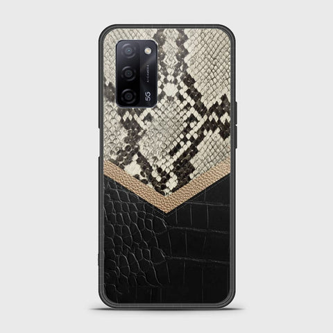 Oppo A55s Cover- Printed Skins Series - HQ Ultra Shine Premium Infinity Glass Soft Silicon Borders Case