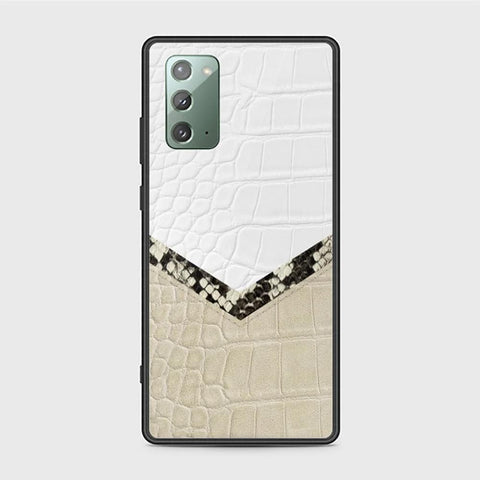 Samsung Galaxy Note 20 Cover - Printed Skins Series - HQ Ultra Shine Premium Infinity Glass Soft Silicon Borders Case