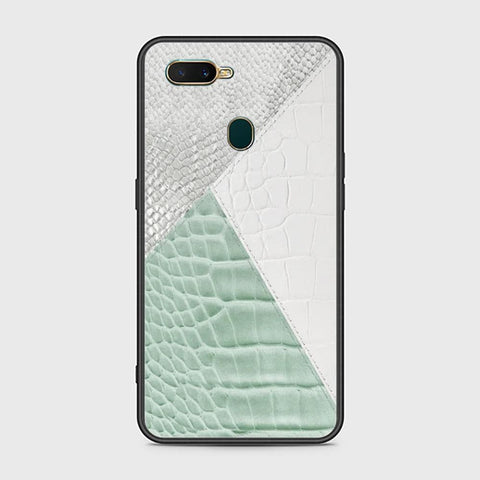 Oppo A7 Cover - Printed Skins Series - HQ Ultra Shine Premium Infinity Glass Soft Silicon Borders Case