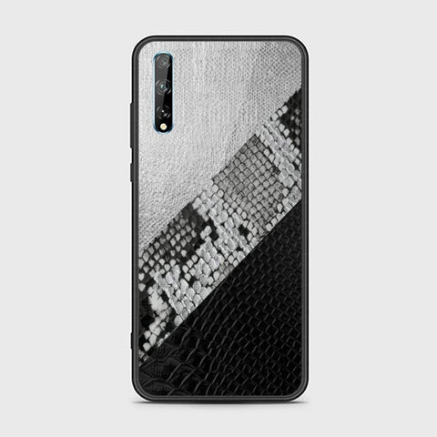Huawei Y8p Cover- Printed Skins Series - HQ Ultra Shine Premium Infinity Glass Soft Silicon Borders Case