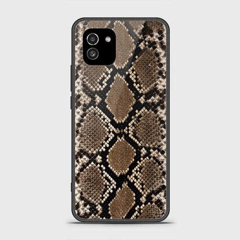 Samsung Galaxy A03 Cover- Printed Skins Series - HQ Ultra Shine Premium Infinity Glass Soft Silicon Borders Case