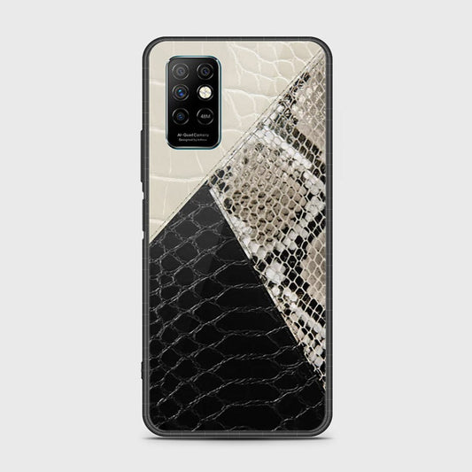 Infinix Note 8i Cover- Printed Skins Series - HQ Ultra Shine Premium Infinity Glass Soft Silicon Borders Case