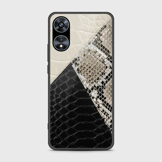 Oppo A78 4G Cover- Printed Skins Series - HQ Ultra Shine Premium Infinity Glass Soft Silicon Borders Case