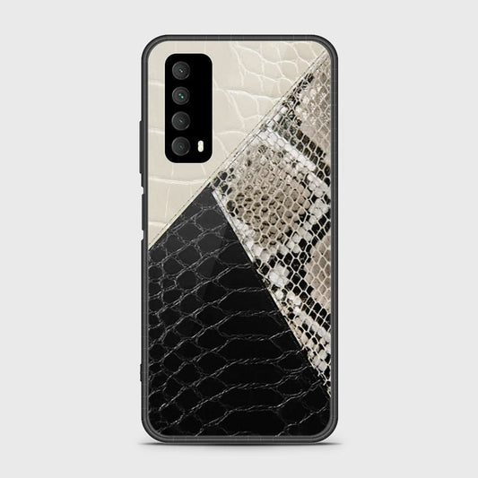 Huawei Y7a Cover- Printed Skins Series - HQ Ultra Shine Premium Infinity Glass Soft Silicon Borders Case