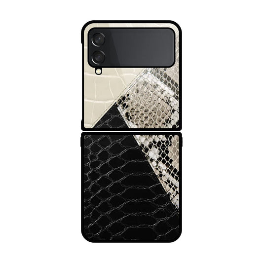 Samsung Galaxy Z Flip 4 5G Cover- Printed Skins Series - HQ Premium Shine Durable Shatterproof Case - Soft Silicon Borders